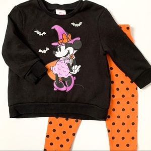 Disney Minnie Halloween sweatshirt and pant set